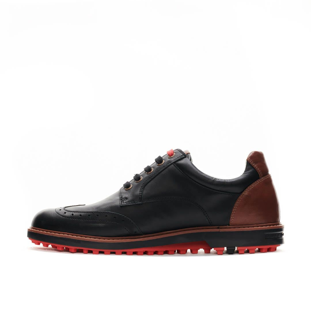 Duca Del Cosma Eldrado Premium Spikeless Golf Shoes - Black - Handmade in 🇵🇹