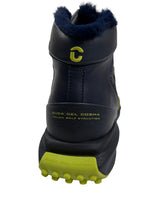 Duca Del Cosma Lipari Spikeless Winter Golf Boots Shoes - SAMPLE - Navy / Lime