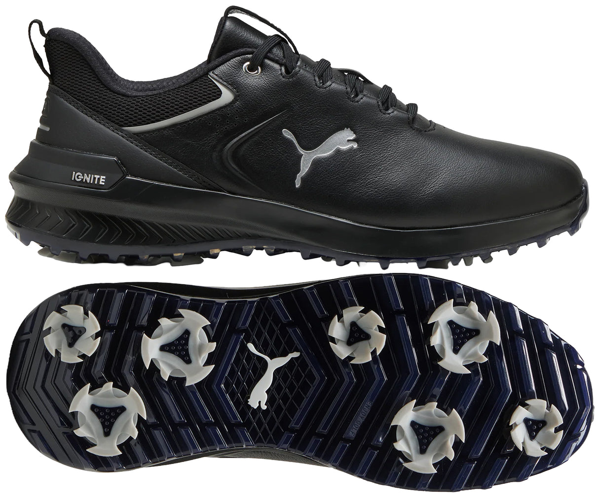Puma Ignite Innovate Leather Golf Shoes - Black