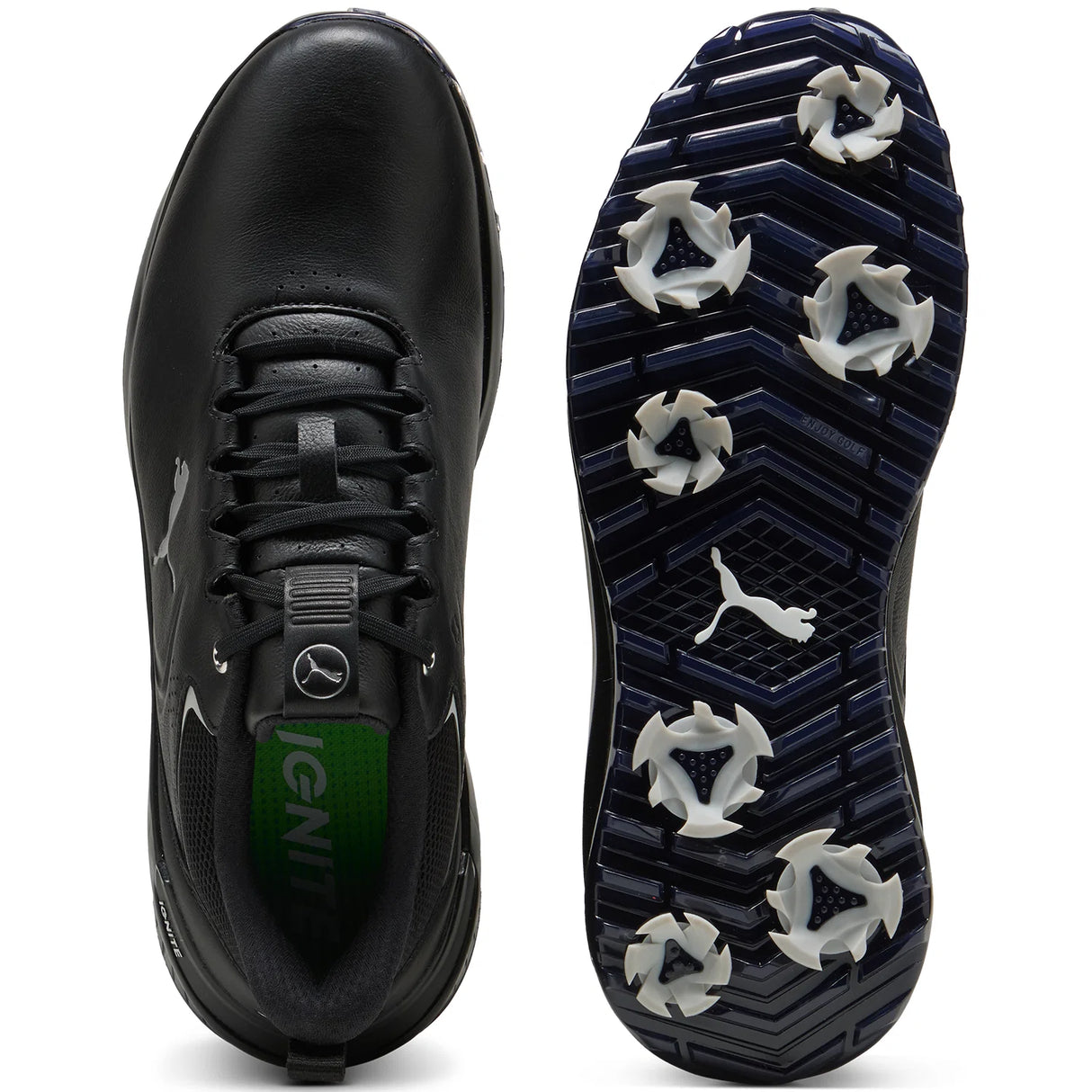 Puma Ignite Innovate Leather Golf Shoes - Black