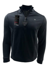 Callaway Golf Ottoman Ribbed 1/4 Zip Pullover - Black
