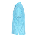 Reflo Adriatic Pattern Golf Polo Shirt - Aqua