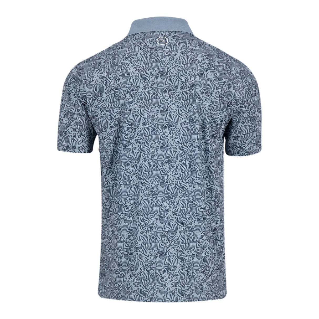 Reflo Adriatic Pattern Golf Polo Shirt - Grey