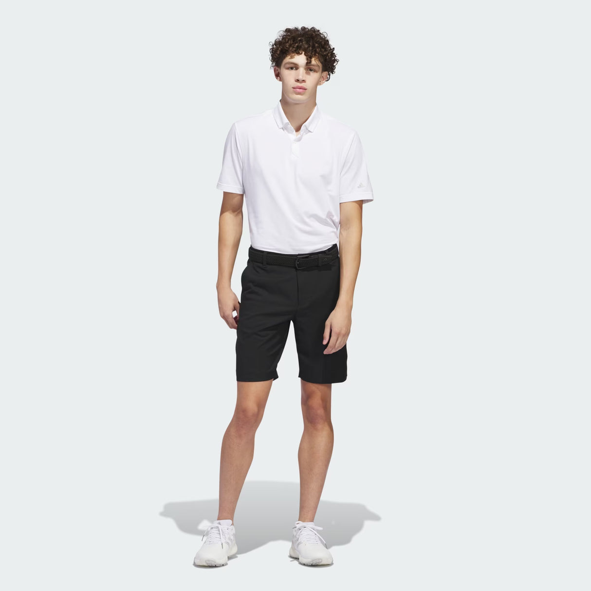Adidas Adi Advantage Tonal 3 Stripe Golf Shorts - Black