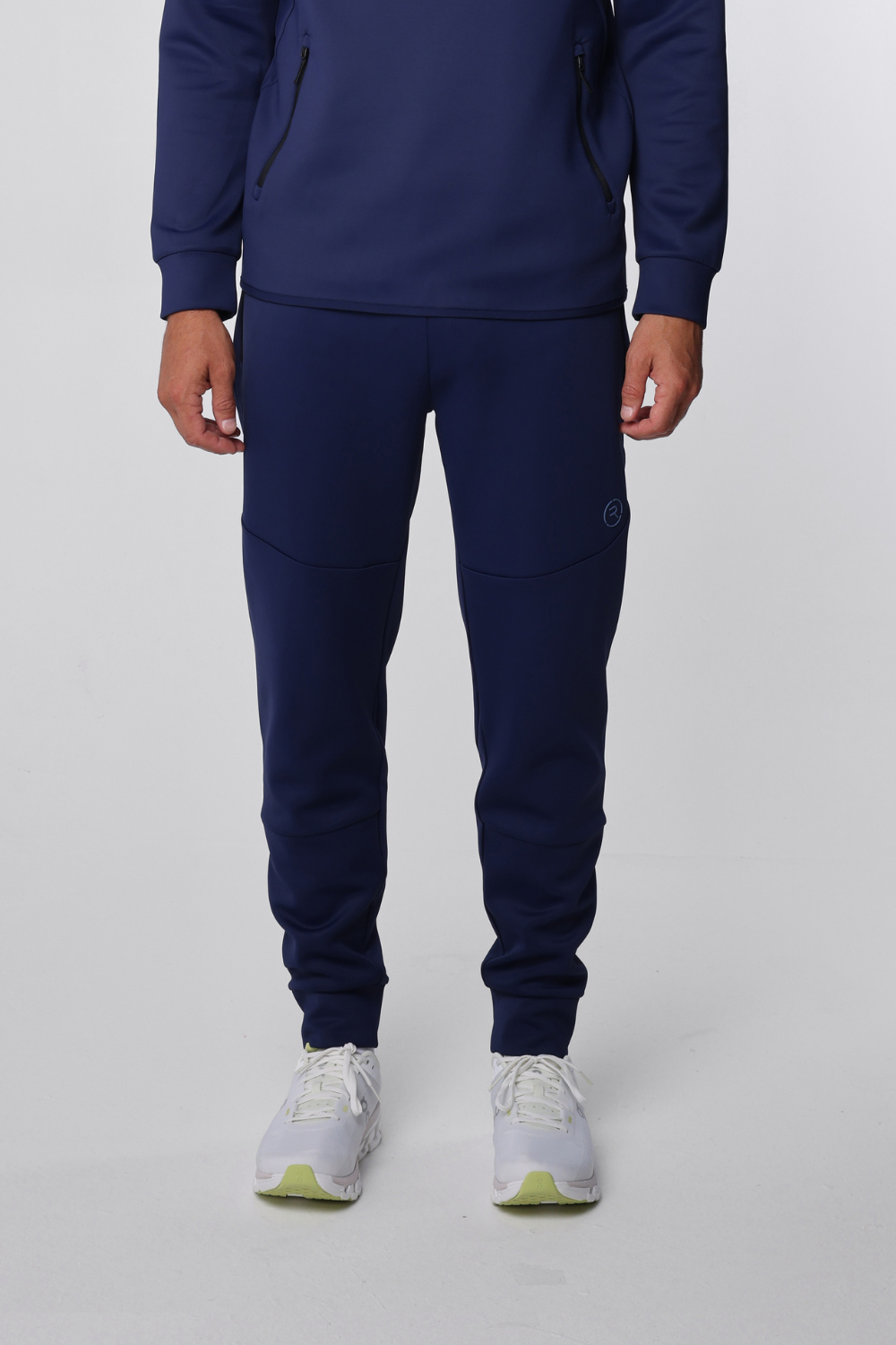 Reflo Aldan Performance Modern Tapered Golf Cuffed Jogger Trousers - Deep Navy