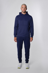 Reflo Aldan Performance Modern Tapered Golf Cuffed Jogger Trousers - Deep Navy