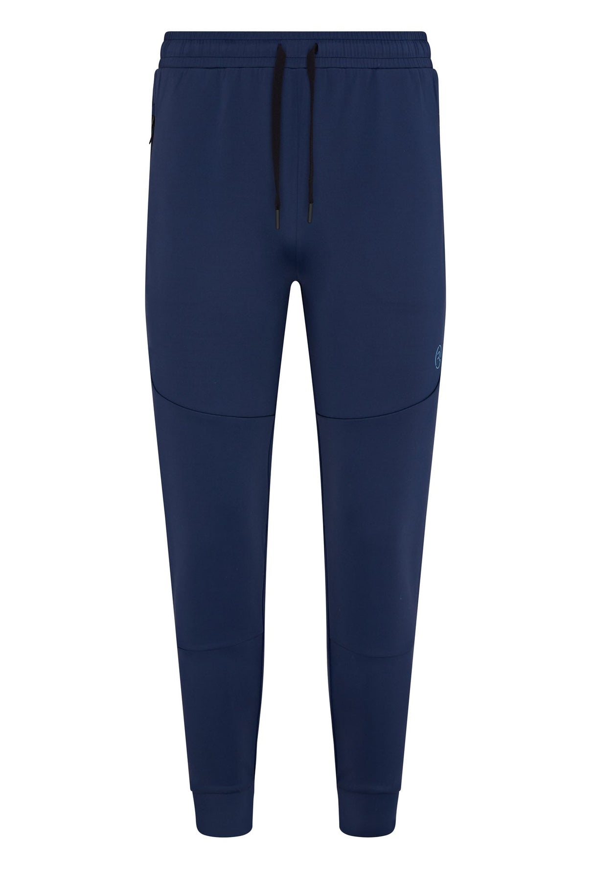 Reflo Aldan Performance Modern Tapered Golf Cuffed Jogger Trousers - Deep Navy