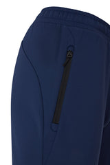 Reflo Aldan Performance Modern Tapered Golf Cuffed Jogger Trousers - Deep Navy
