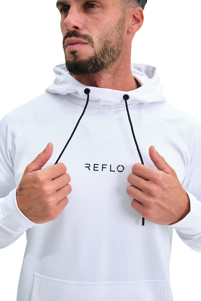 Reflo Alden Recycled Performance Golf Hoodie - Phoenix Open Waste Management Edition - White