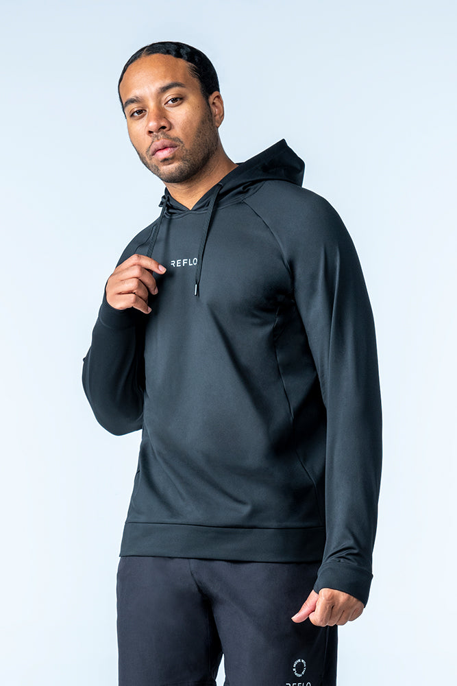Reflo Aydar Recycled Performance Golf Hoodie - Black