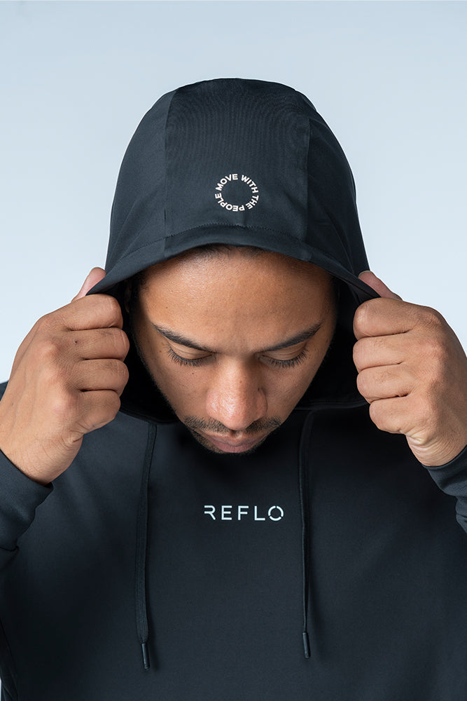 Reflo Aydar Recycled Performance Golf Hoodie - Black
