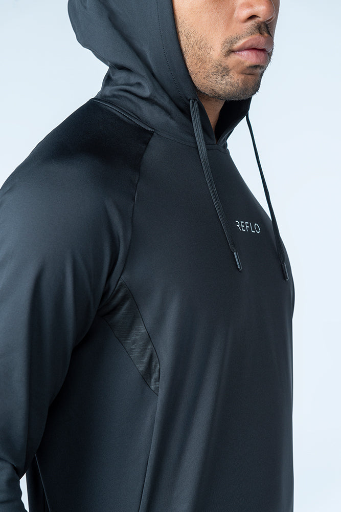 Reflo Aydar Recycled Performance Golf Hoodie - Black