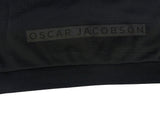 Oscar Jacobson Longton 1/4 Zip Waffle Tech Fleece Pullover - Black