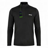 BOSS Golf Performance Stretch Lightweight 1/4 Zip Midlayer - Black
