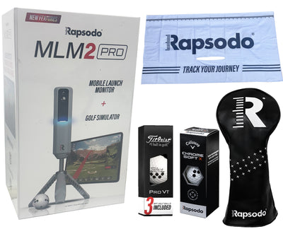 Rapsodo Golf Mobile Launch Monitor MLM 2 Pro - MEGA BUNDLE