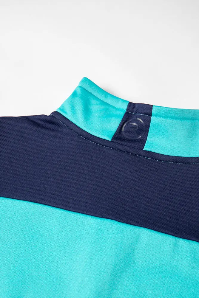 Reflo Barents 1/4 Zip Tech Golf Midlayer - Aqua