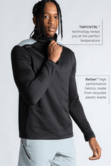 Reflo Barents 1/4 Zip Tech Golf Midlayer - Black
