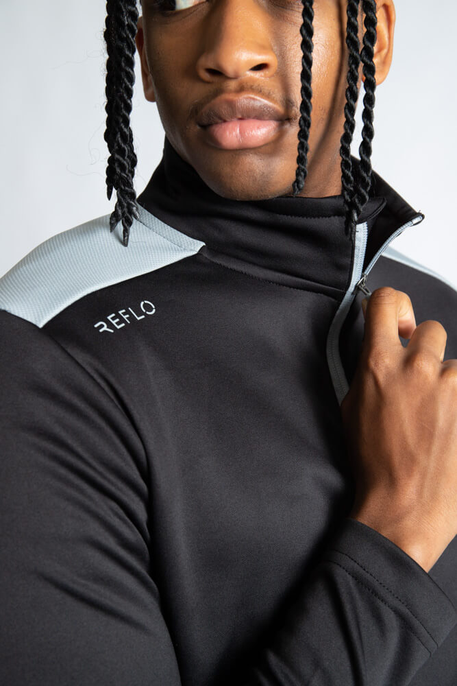 Reflo Barents 1/4 Zip Tech Golf Midlayer - Black