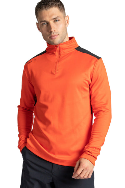 Reflo Barents 1/4 Zip Tech Golf Midlayer - Orange