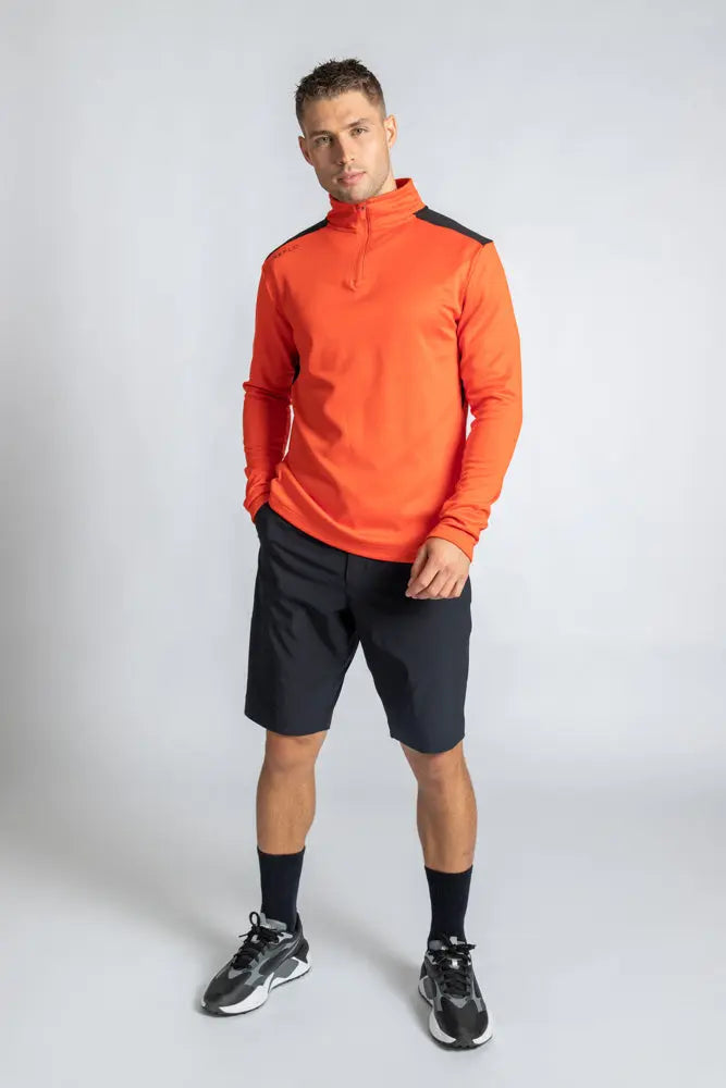 Reflo Barents 1/4 Zip Tech Golf Midlayer - Orange