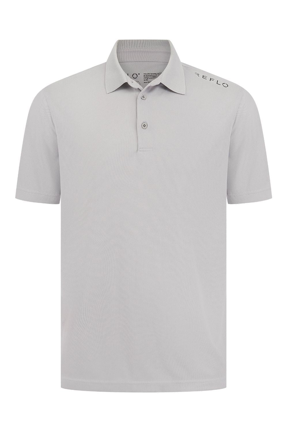 Reflo Plain Adriatic Golf Polo Shirt - Grey