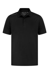 Reflo Bohai Recycled Performance Golf Polo Shirt - Black