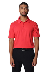Reflo Bohai Recycled Performance Golf Polo Shirt - Coral Red