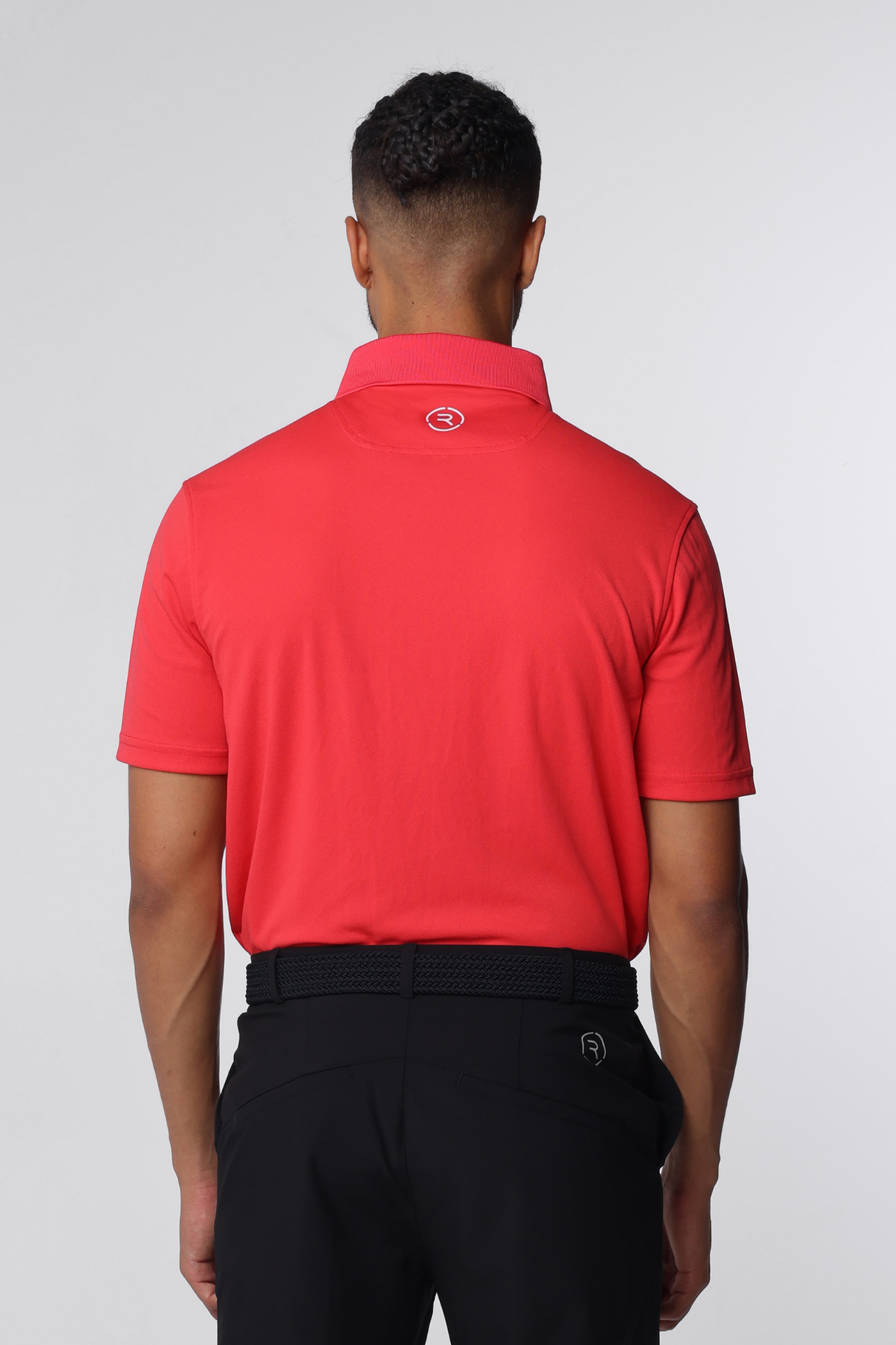 Reflo Bohai Recycled Performance Golf Polo Shirt - Coral Red