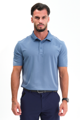 Reflo Bohai Recycled Performance Golf Polo Shirt - Coronet Blue