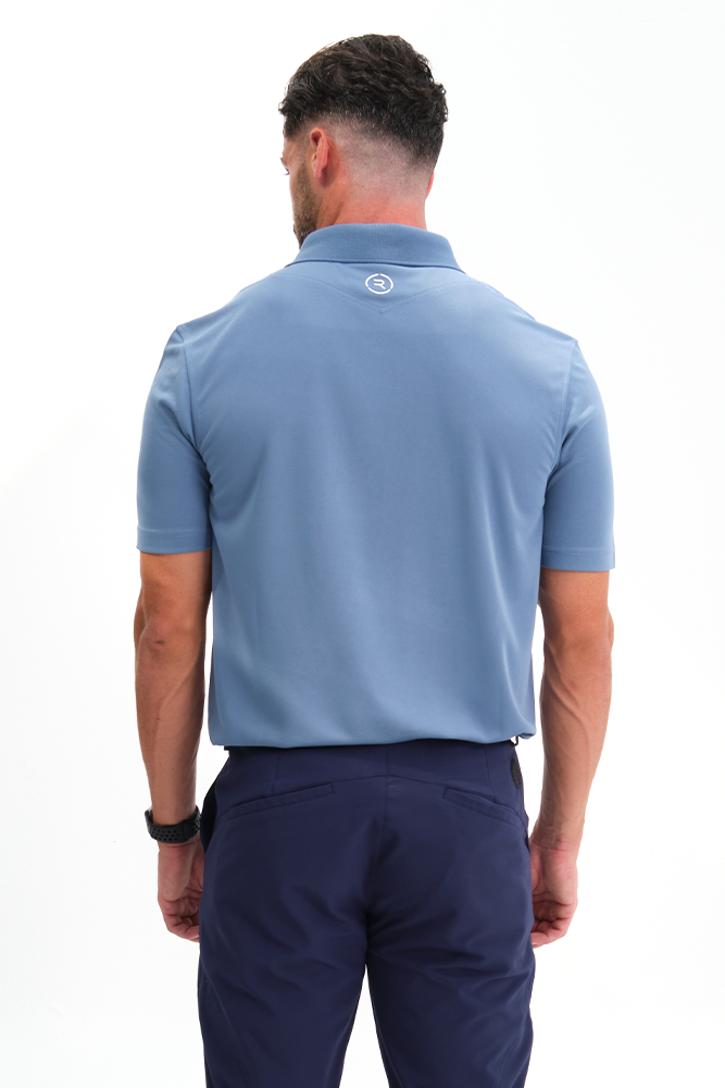 Reflo Bohai Recycled Performance Golf Polo Shirt - Coronet Blue