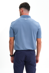 Reflo Bohai Recycled Performance Golf Polo Shirt - Coronet Blue