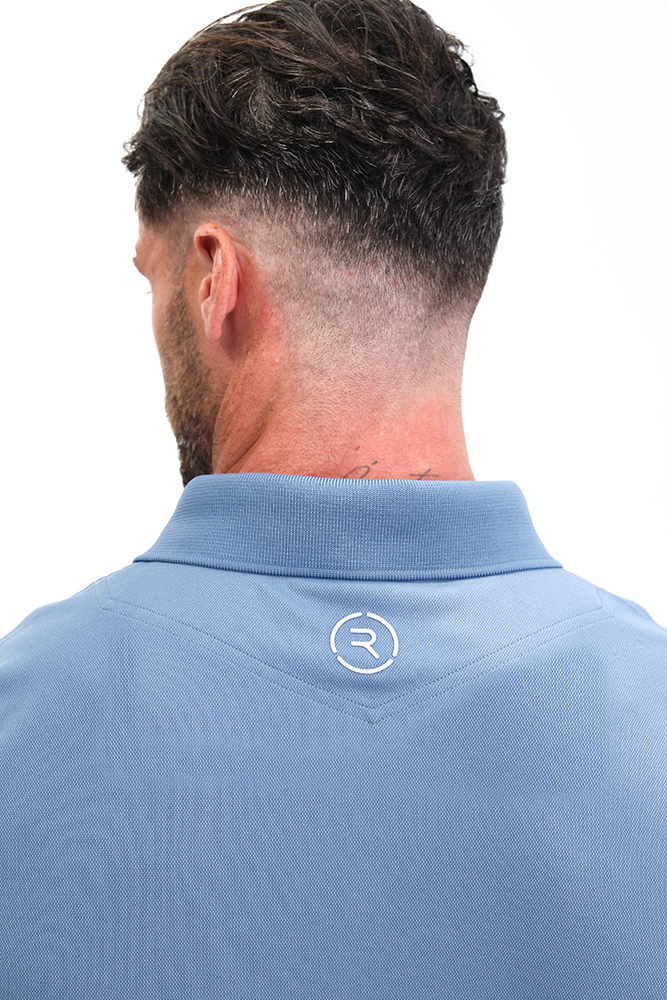 Reflo Bohai Recycled Performance Golf Polo Shirt - Coronet Blue