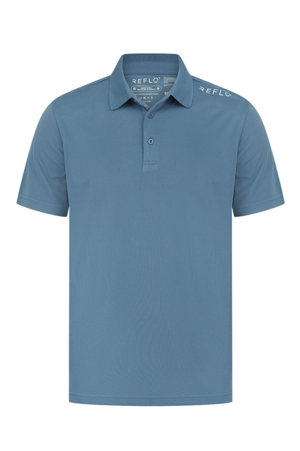 Reflo Bohai Recycled Performance Golf Polo Shirt - Coronet Blue