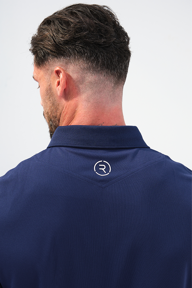 Reflo Bohai Recycled Performance Golf Polo Shirt - Medieval Blue