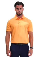 Reflo Bohai Recycled Performance Golf Polo Shirt - Tangerine