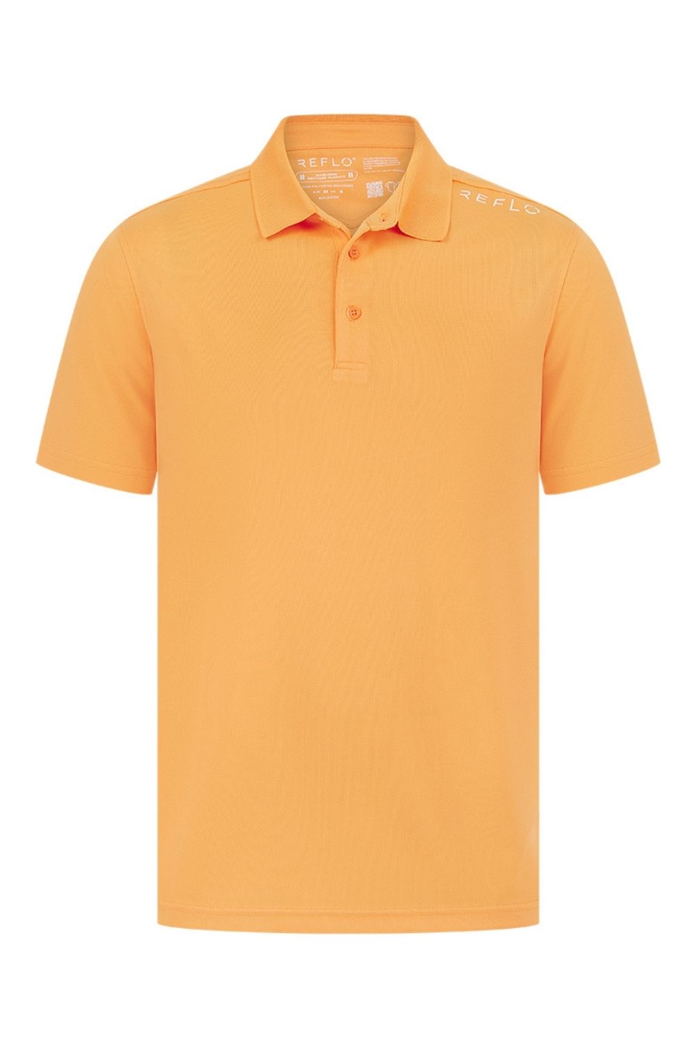 Reflo Bohai Recycled Performance Golf Polo Shirt - Tangerine