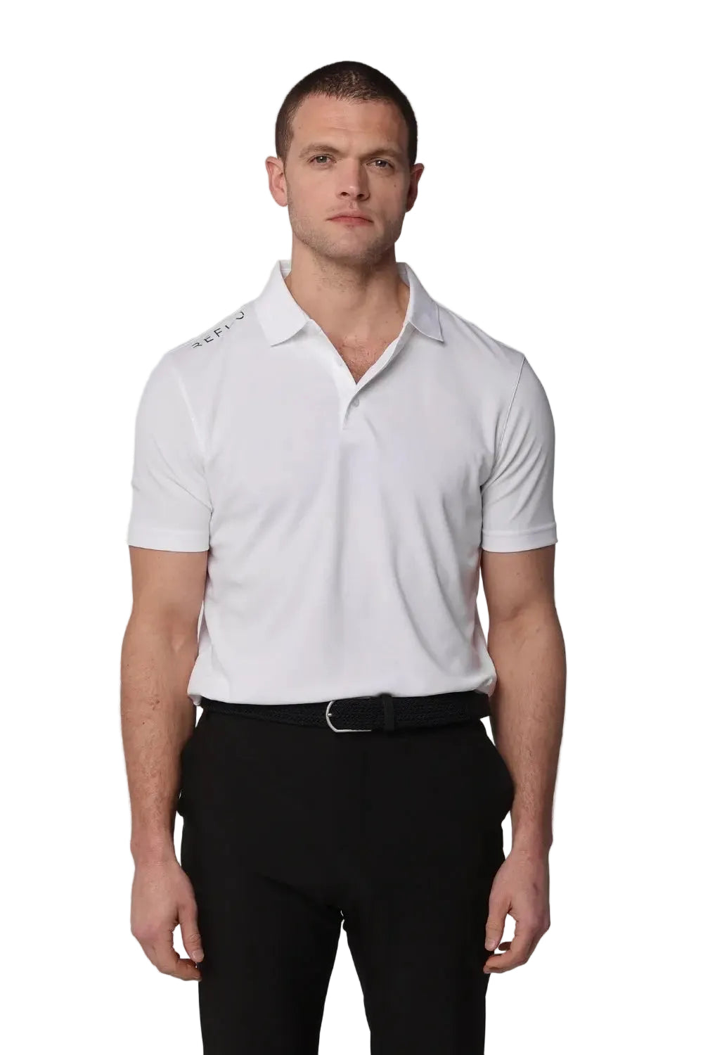 Reflo Bohai Recycled Performance Golf Polo Shirt - White