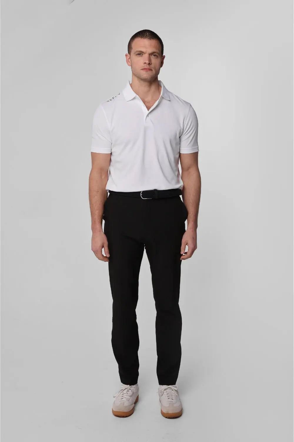 Reflo Bohai Recycled Performance Golf Polo Shirt - White