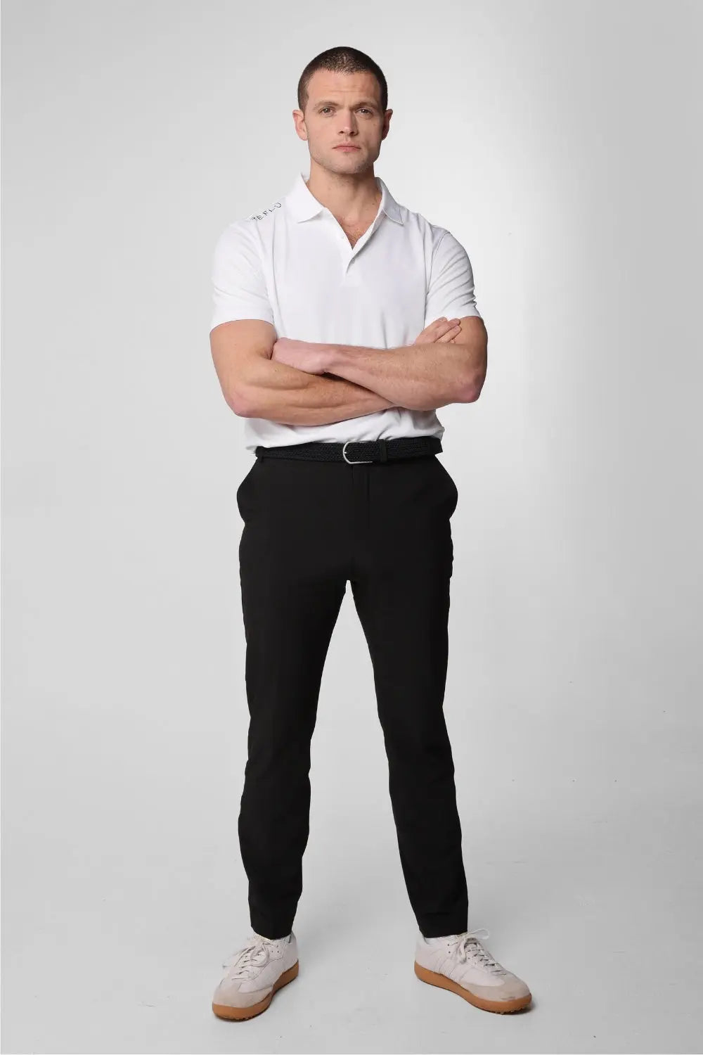 Reflo Bohai Recycled Performance Golf Polo Shirt - White