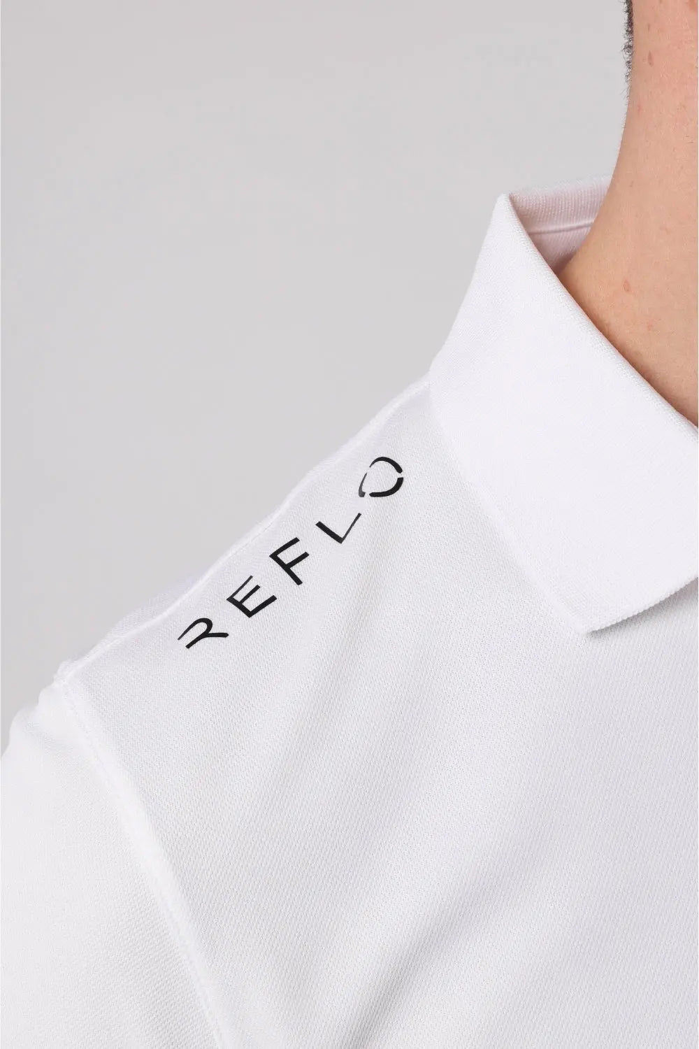 Reflo Bohai Recycled Performance Golf Polo Shirt - White