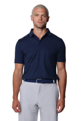 Reflo Bohai Recycled Performance Golf Polo Shirt - True Navy