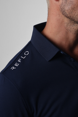 Reflo Bohai Recycled Performance Golf Polo Shirt - True Navy