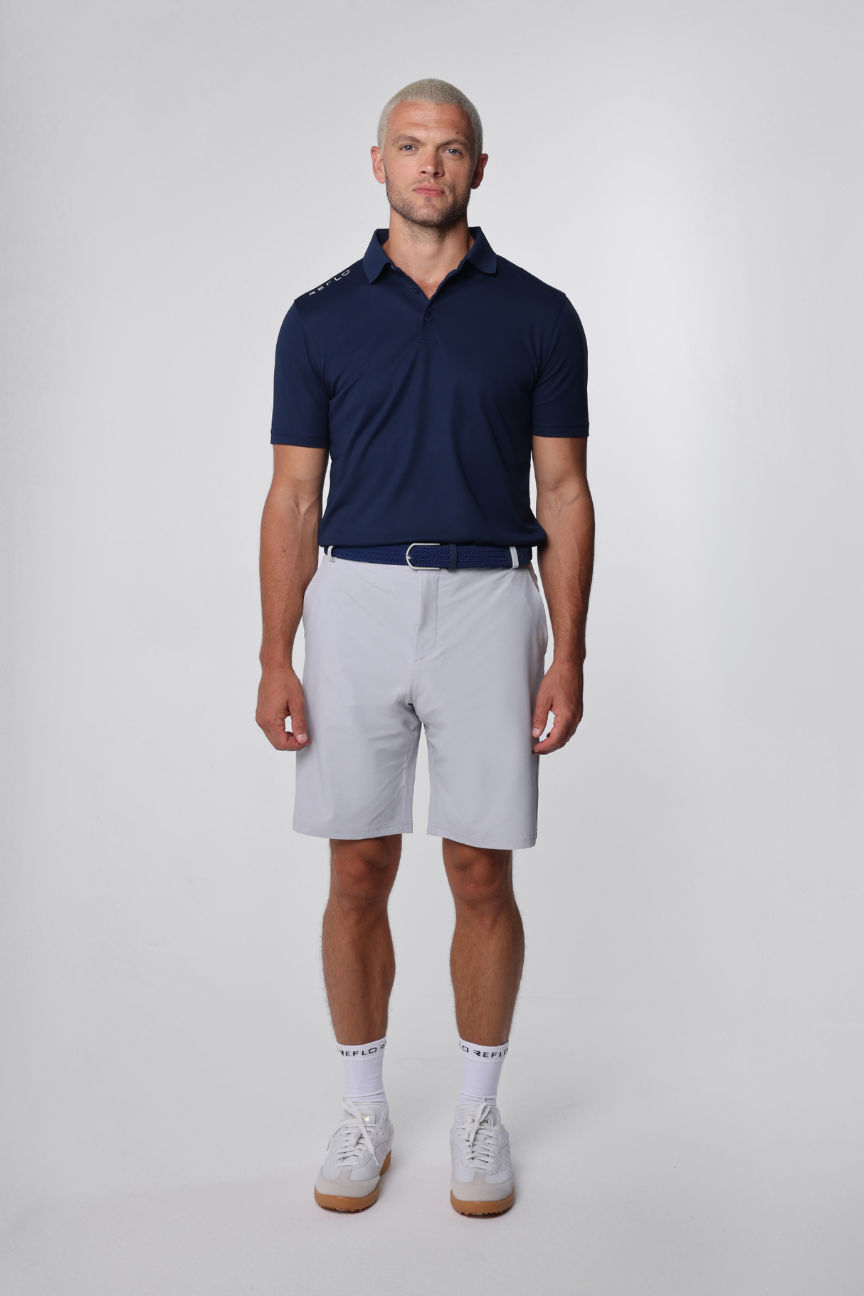 Reflo Bohai Recycled Performance Golf Polo Shirt - True Navy