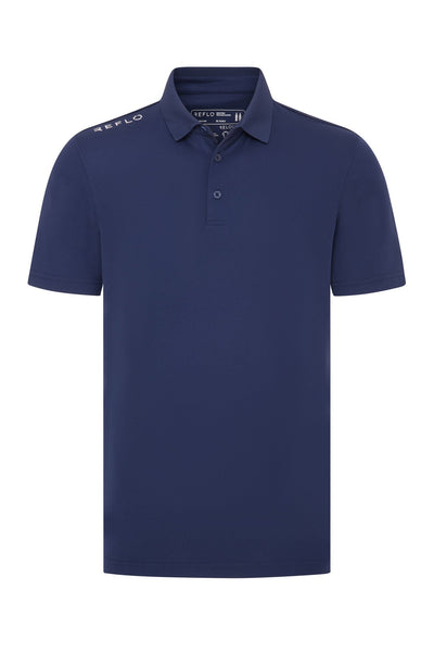 Reflo Bohai Recycled Performance Golf Polo Shirt - True Navy