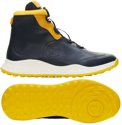 Duca Del Cosma Bologna BOA Premium Spikeless Golf Boots Shoes - Navy - Handmade in 🇵🇹