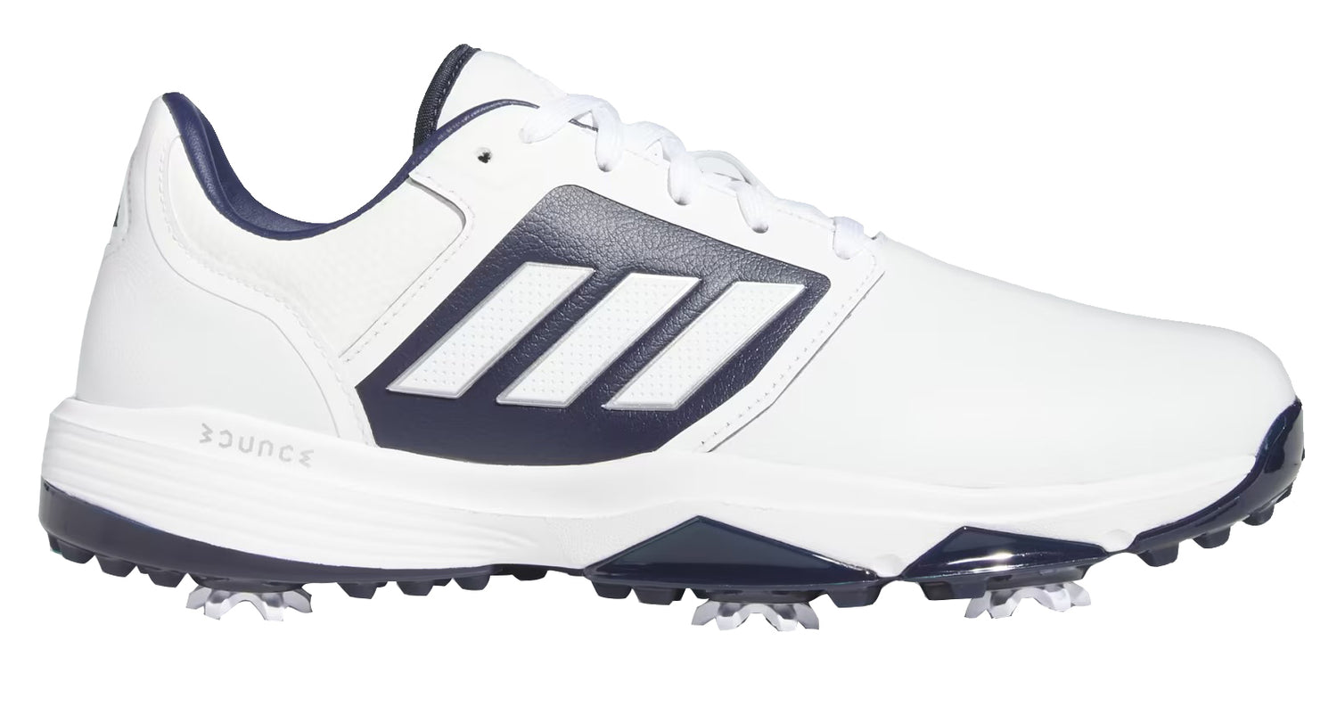 Adidas Bounce 3.0 Golf Shoes - Wide Fit - White / Navy