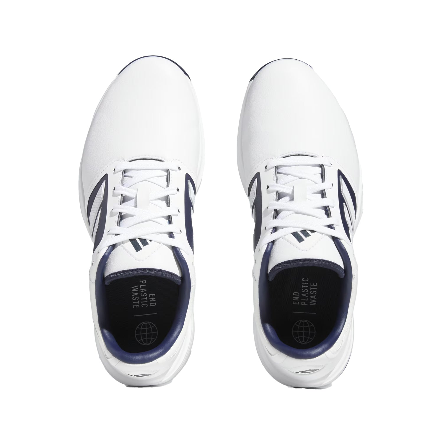 Adidas Bounce 3.0 Golf Shoes - Wide Fit - White / Navy