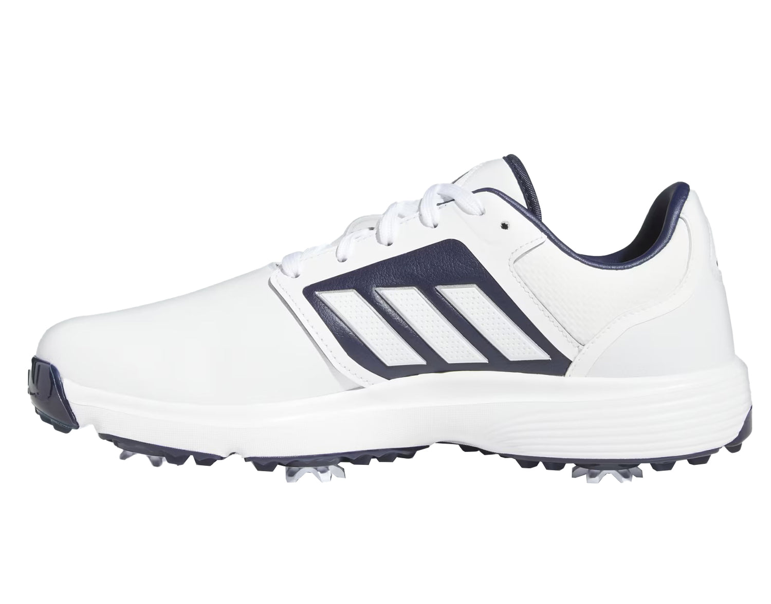 Adidas Bounce 3.0 Golf Shoes - Wide Fit - White / Navy