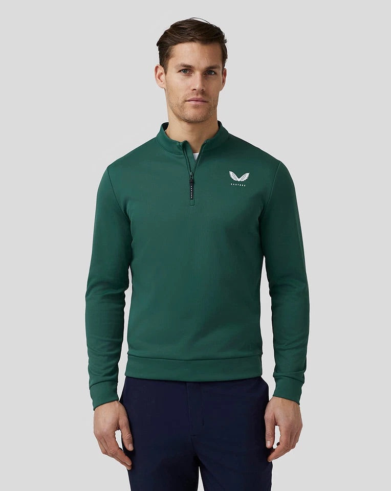Castore Golf Classic 1/4 Zip Pullover - Pine Green