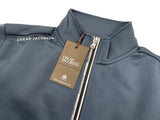 Oscar Jacobson Longton 1/4 Zip Waffle Tech Fleece Pullover - China Blue